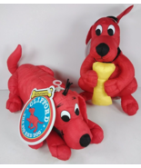 Scholastic Clifford The Big Red Dog 2001 Plush Sponge Bath Toys Playfull... - £7.81 GBP