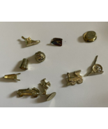Monopoly Deluxe version gold replacement parts figures Tokens - £7.72 GBP