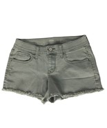 Old Navy Womens Semi Fitted Denim Booty Shorts 0 Olive Green Raw Hem Str... - €13,18 EUR