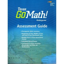 Texas Go Math Assessment Guide GRADE K Houghton Mifflin NEW - £15.75 GBP