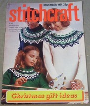Stitchcraft November 1974 No. 491 - Christmas Gift Ideas Crochet Knit Patterns - $33.94