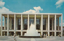  Lincoln Center Philharmonic Hall New York NY Daytime 1964 Postcard Fountain - £4.70 GBP