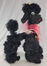 Vintage Chenille Pipe Cleaner Poodle Dog Black Kitsch Googly Eyes - £34.60 GBP