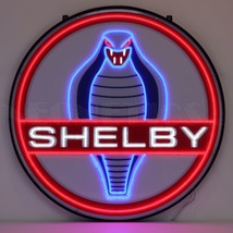 Shelby Neon Sign Cobra Round 36 Inches Handmade Led Flex-Neon Sign 29SHCOB - £396.88 GBP