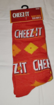 Cheez It Crackers Men&#39;s Novelty Crew Socks 1 Pair Red Shoe Size 6-12 - £9.23 GBP