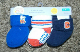 Carter&#39;s Boys 6 Pack Everyday Play Socks -0-3 MONTHS Mommys All Star NWT - £5.26 GBP