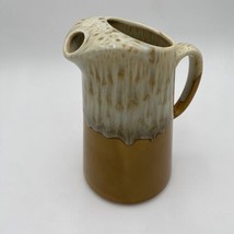 Vintage Canonsburg Ironstone Water Pitcher Pottery Butterscotch Drip Glaze 9.5” - £13.70 GBP