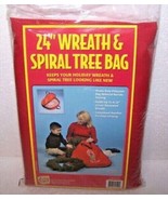 St. Nicks 24&quot; Holiday Christmas Wreath Tree Storage Bag Red Spiral Organize - £19.95 GBP