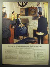 1957 British Travel Association Ad - See you at the rub-a-dub down - £14.78 GBP