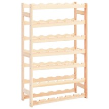 vidaXL Solid Pine Wine Rack for 42 Bottles Storage Display Case - €86,56 EUR