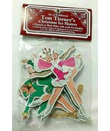 6 Ornaments Ice Skater Set Vtg Tom Tierney 1995 All Different Skaters Ho... - $19.26