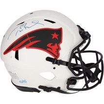 Tom Brady Autographed Authentic Patriots Lunar Eclipse Helmet Fanatics LE 25 - £1,939.19 GBP