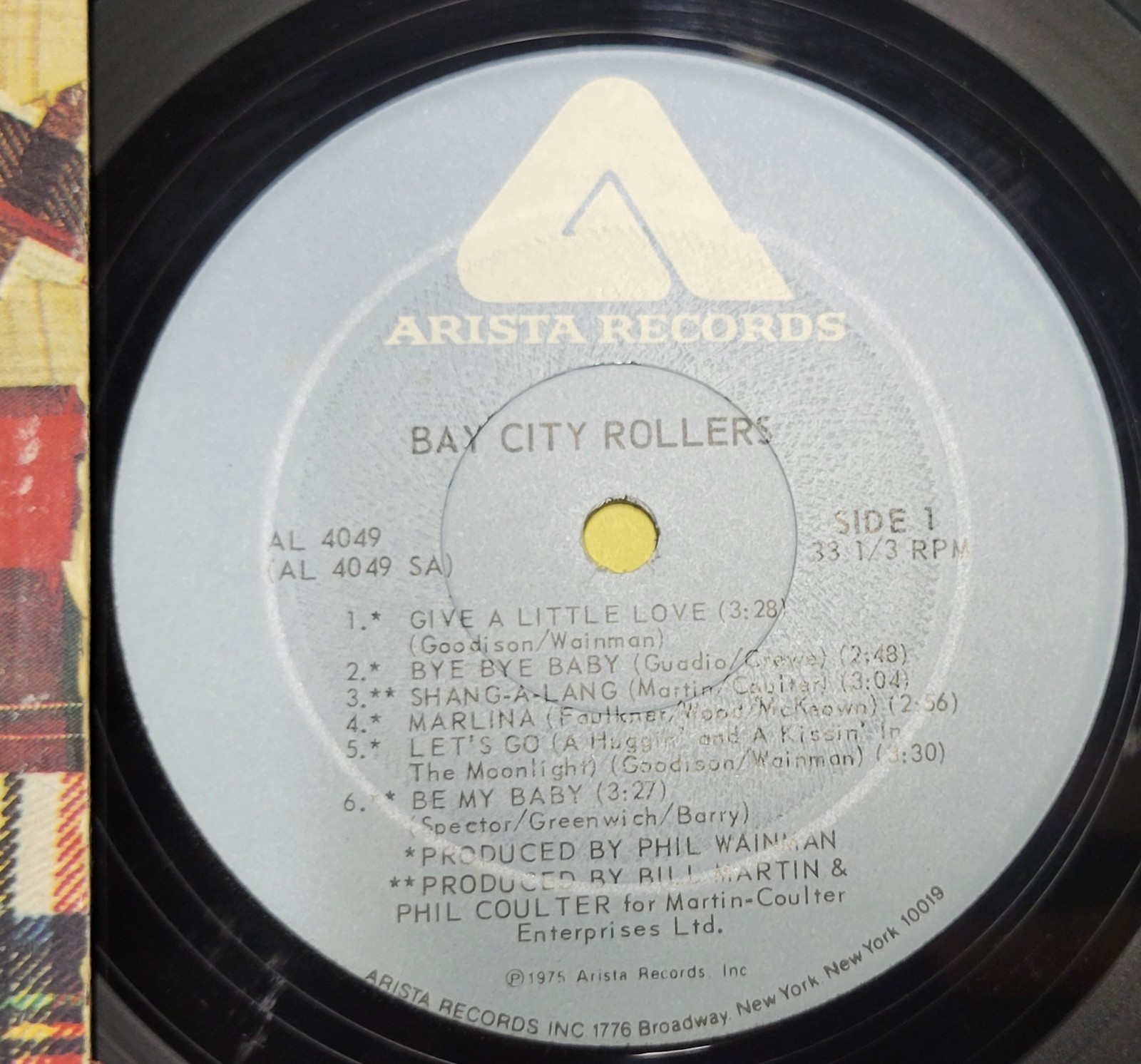 Bay City Rollers - 1975 Arista Records - 12" Vinyl Record Item image 3