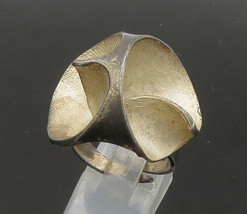 Sirokoru Finland 925 Silver - Vintage Sculpted Statement Ring Sz 9 - RG22237 - £102.09 GBP
