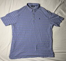 Ralph Lauren Polo Golf Shirt Men’s XXL Colored Stripes Pima Cotton Short... - $25.00