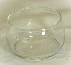 Clear Glass Sauce Dip Bowl Unknown Maker - $9.89