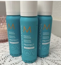 *NEW** 3 PACK Moroccanoil Moroccan Oil Perfect Defense 2 Oz TRAVEL SIZE - $25.23