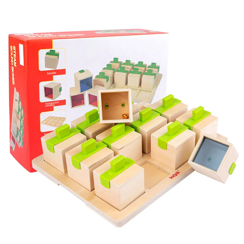 Montessori Sound Memory Matching Game Sensory Toys Wood Acrylic Bell Music Box - £28.70 GBP+