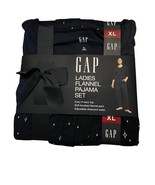 Gap Women&#39;s Size X-Large Flannel Pajama Set V-Neck Shirt Drawstring Star... - $27.06 CAD
