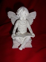 Roman Inc Seated Angel Reading A Book Candle Holder #77137 New - £10.38 GBP