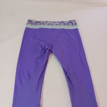 Lululemon Women's Purple Back Zippered Pocket Leggings Measured Size (30×23) image 13