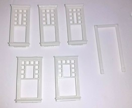 Precious Places Magic Key Mansion REPLACEMENT Rectangle Windows x5 &amp; Door Arch - £9.71 GBP