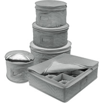 Dinnerware Storage 5-Piece Set for Protecting or Transporting Dinnerware... - $53.15