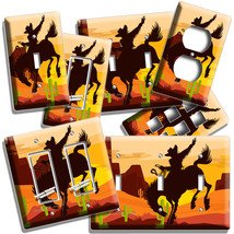 Cowboy On A Horse Silhouette Southwest Canyon Light Switch Outlet Plate Hd Decor - £10.62 GBP+
