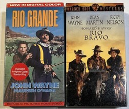 John Wayne Movies Rio Grande &amp; Rio Bravo Vhs Vcr Video Tape New Sealed Lot Of 2 - £7.82 GBP