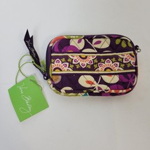 Vera Bradley Plum Crazy Tech Case New With Tag Zippered Purple Credit Cards NWT - £11.89 GBP