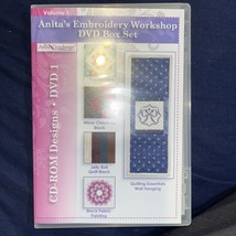 Anita’s Embroidery Workshop 7 DVD Set + 1 CD. Sealed. No Outer Sleeve - €8,62 EUR