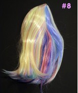 NEW Wig for American Girl Doll Dallas Doll Co Pastel Rainbow Colors - £23.35 GBP