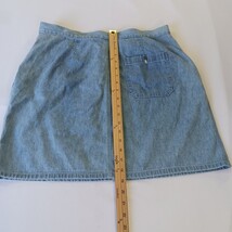 Faded Glory FG13-0542 Ladies Blue Cotton Denim Skirt Size 16 Waist 34" image 5