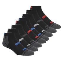 PUMA mens 8 Pack Low Cut Running Socks, Black, 10 13 US - £19.62 GBP