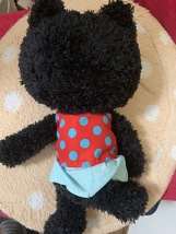 Couleur Cleulet Black Cat Plush Toy, Approximately 25cm, No Tag, Fairly Old - $41.33 CAD