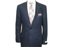 Men's Summer Linen Suit Apollo King Half Lined 2 Button European LN2 Navy Blue image 8