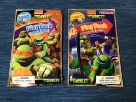 NEW TMNT Teenage Mutant Ninja Turtles Grab &amp; Go Play Pack x2 Party Favor... - £9.19 GBP