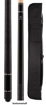 MCDERMOTT LUCKY L12 BLACK New Two-piece Billiard Pool Cue Stick & FREE SOFT CASE