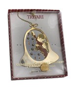 Vintage Trifari Gloria Duchin Christmas Ornament 1994 Tree Bell Pearls G... - £8.05 GBP