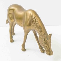 Brass Horse Figurine Desk Mantelpiece Decor Sculpture - £35.68 GBP