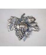 Vintage Sterling by Jewel Art Grape Cluster Pin Brooch Finely Detailed S... - £39.63 GBP