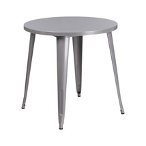 Flash Furniture 30 in. Round Silver Metal Indoor &amp; Outdoor Table - $3,781.75 MXN