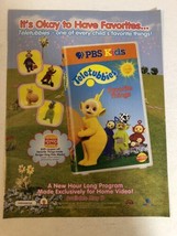 1999 Teletubbies Favorite Things Vintage Print Ad Advertisement pa14 - $7.91