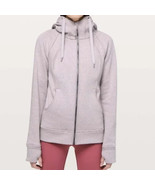 Lululemon Scuba Hoodie Plush Lined Glitter Women&#39;s 8 Heathered Gray - €42,48 EUR