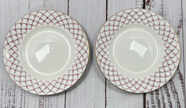 LOMONOSOV St. Petersburg Russia 1744 Pink Small Plates - Set of 2 - £19.13 GBP