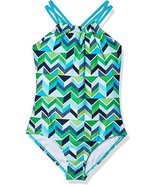 Kanu Surf Girls&#39; Jasmine Beach Sport Halter One Piece Swimsuit - Size: 14 - £9.89 GBP