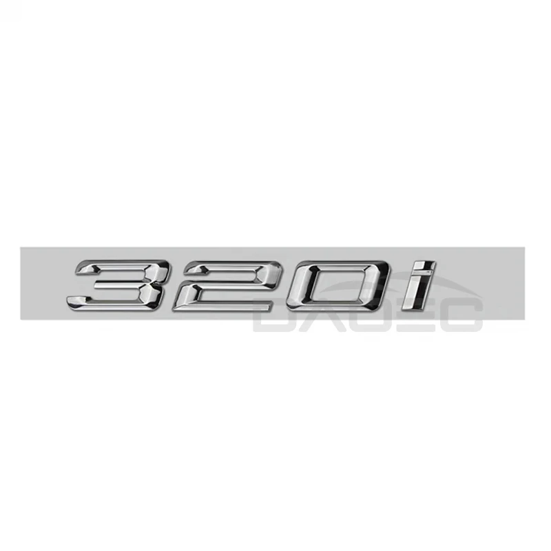 Car ABS Trunk Letters Logo Badge Emblem Sticker For BMW 3 Series 320i 325i 328i