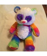 Mothers Day Build A Bear Panda plush rainbow stuffed 16 inch Pop of Colo... - £18.87 GBP