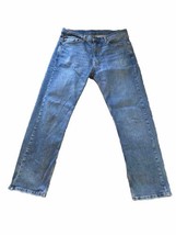 Levi&#39;s 505 Jeans Mens 36x32 Blue Straight Leg Regular Fit Denim  Great C... - £12.21 GBP