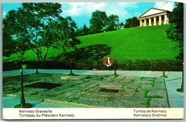 John F Kennedy Gravesite Arlington Virginia VA UNP Chrome Postcard I14 - £2.29 GBP